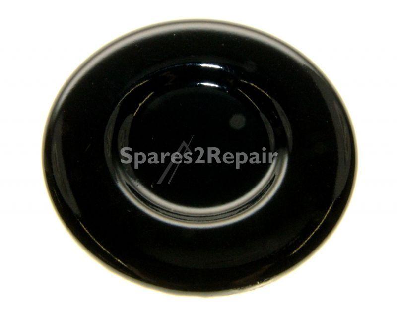 Mechanical Components - 07007480 Burner Cap Semi Def3>econ Black [Candy Hoover]