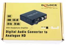 Delock Digital Converter - Konverter Audio Digital > Analog Hd Mit KopfhÖrerverstarker Suitable For Delock