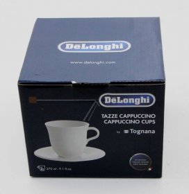 Container - Dlsc309 5513283731 Porcelain Cappuccino Cups 270ml Set Of 2 [Delonghi]