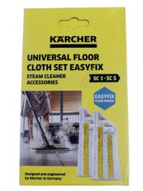 Karcher Workshop Service Aids - 2 863-339 0 Microfibress Universal Mops For Easy Fix Floor Nozzle (2 Pcs )
