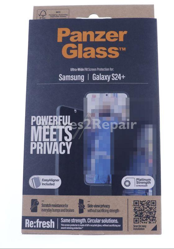Panzerglass Display Protective Film - P7351 Panzerglass Privacy Screen Protector Samsung Galaxy S24 Plus | Ultra-wide Fit W Easyaligner