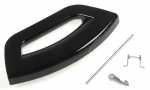 Washing Machine And Tumble Dryer Door Handles - C00287267 482000088424 Door Handle Kit - Black Futura [Whirlpool Indesit]