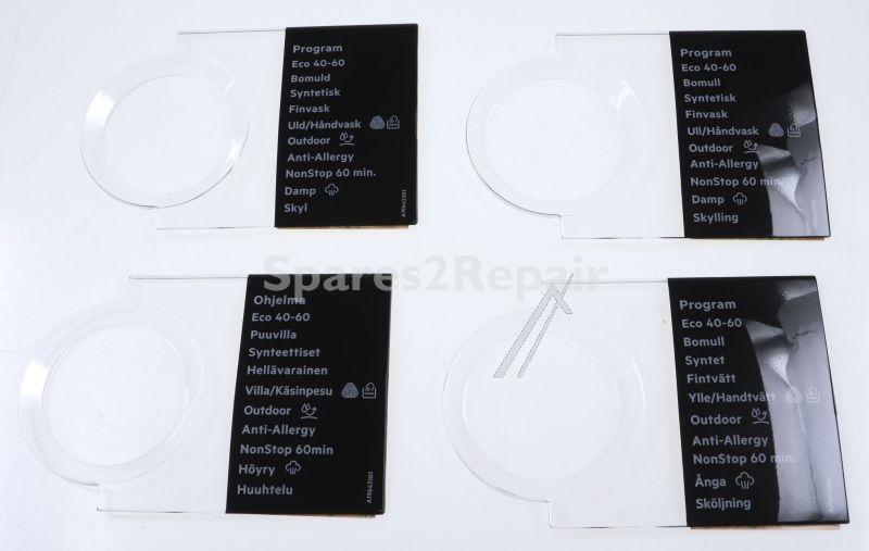 Button - Programme Plate knob adhesive [Electrolux Aeg]