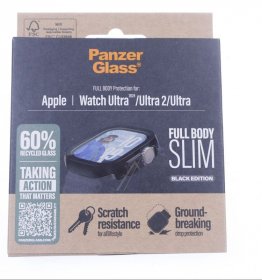 Panzerglass Display Protective Plastic Film - 3718 Panzerglass Screen Protector Snappie Full Body Slim Black Apple Watch Ultra 2