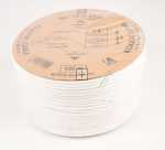 Wisi White Aerial Cable - Mk 76 A 0100 75402 Coaxial Cable Ø5mm 75ohm Eca Length 100m