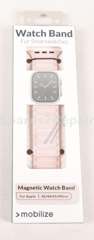 Mobilize Wristbands For Smartwatch - 81668 Mobilize Silicone Wristband - Magnetic - For Apple 42-44-45-49mm - Pink