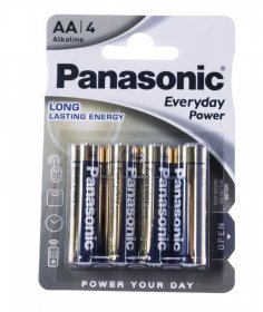 Panasonic AA - Battery - LR06 AA Alkaline Everyday Power Batteries 1.5v - 4 Pack