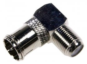 Fuba F Adator - Ovz061 22505042 F-quick Plug - F-socket Adaptor - Angled