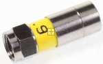 Wisi Compression F-plug - Dv 15 N F-kompressions-stecker 1 StÜck Nitin-beschichtet FÜr Mk91-96
