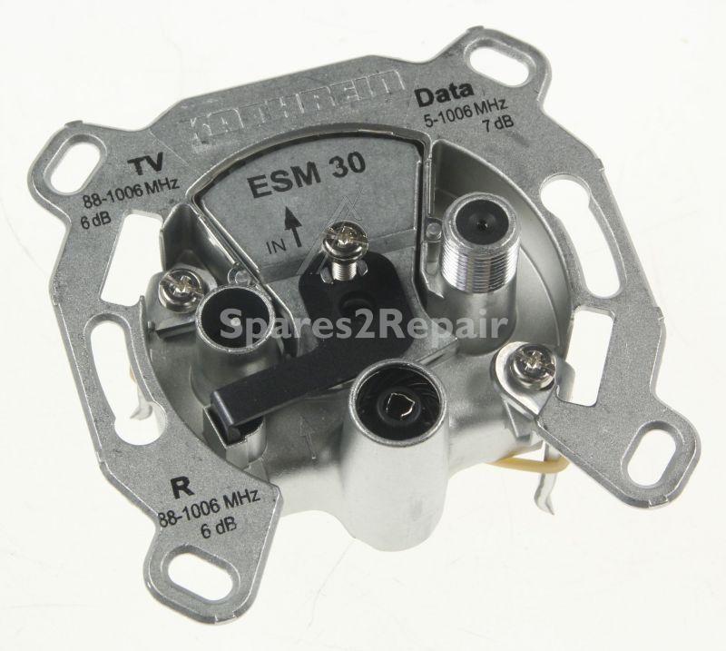Kathrein Aerial Outlet Sockets - Esm 30 Modem-einzelanschlussdose 3fach Modem: 5-862 Mhz