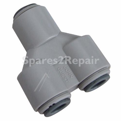 John Guest Hose Coupling For Drinking Water Systems 1/4" 6,35mm - Two-way Divider ¼