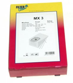 Filterclean Vacuum Cleaner Bags - Mx3 000065-k Paper Dust Bag X5+3 Filters