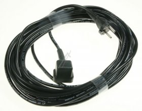 Mains Power Lead - Nucable 10m 2 X 1mm (zwart) T b v Machines