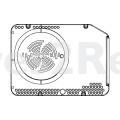 Panel - 3531923518 Baffle Plate Internal Grey [Electrolux Aeg]