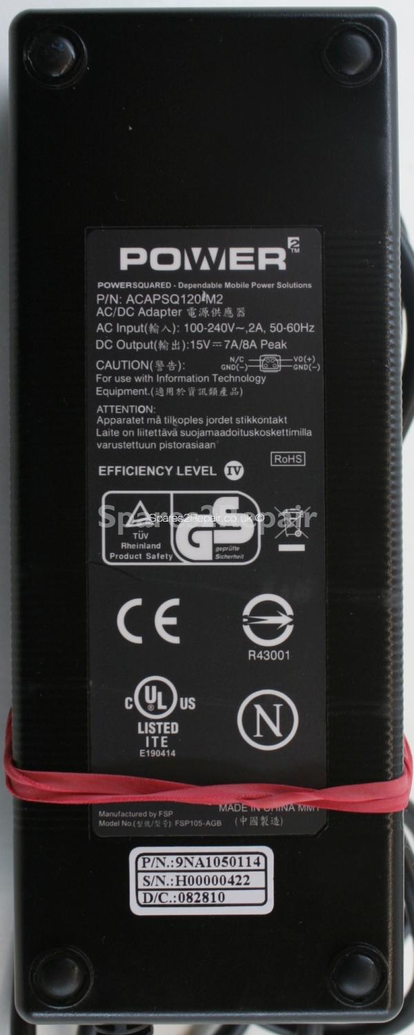 Power Squared - Charger - ACAPSQ120-M2 - 15V 7A/8A (Original)