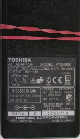 Toshiba - Charger - PA245OU - 15V 3A (Original)